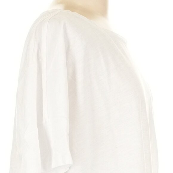 NWT Eileen Fisher White Organic Cotton Jersey Ballet Neck Tie-Waist Top Size XL - Picture 6 of 8